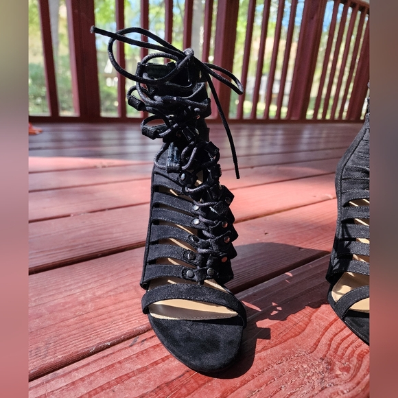 👠JustFab Lace Up High Heel Shoes 👠 - Picture 4 of 13